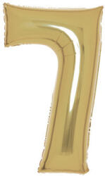  Arany White Gold 7-es szám fólia lufi 88 cm