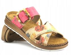 Inblu Női Flip-flop Papucs Inblu GS-51 Állítható Pánt Sötét Rózsaszín Virágok (GS000051 RÓŻ)