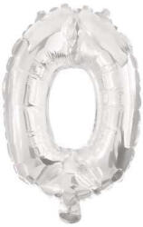  Mini 0-ás Silver szám Fólia lufi 33 cm