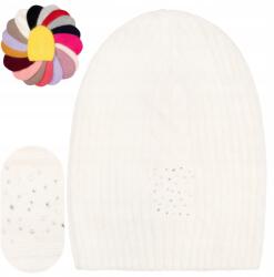 Majka Női Gyapjú Téli Sapka 50% Angora Lengyel Márka Majka Fehér (Czapka Zaynur H 901 biała 46377)
