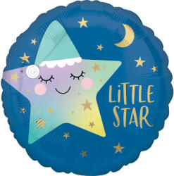 Csillag Kék Csillag Little Star fólia lufi 43 cm