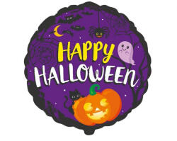  Happy Halloween Purple fólia lufi 48 cm