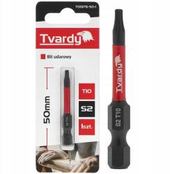 Tvardy Ütvefúró Bit 50mm T10 Torx Acél S2 Csavarbehajtó Hegy Tvardy (T00176-50-1)