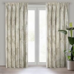 Takoy Draperie ELLA din catifea moale cu model uzat si imprimeu auriu-deschis 140 x 270 cm