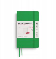 Leuchtturm1917 heti naptár A6, puha kötés, Spring Leaf, 2026 (372696)