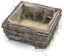  Fonott inda négyzet tál 20/# 24*24cm