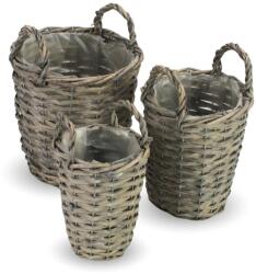  Magas vessző kaspó füles 3db/szett 18/#