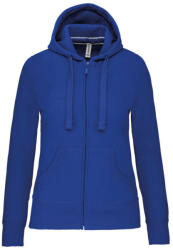 Kariban Női cipzáros kapucnis pulóver, Kariban KA464, Light Royal Blue-L (ka464lro-l)