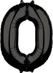  Black Szám 0 Fólia lufi 66x50 cm (DPA3884101)