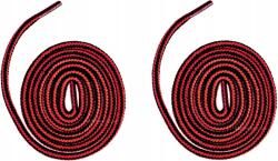  Piros-Fekete Melírozott Cipőfűző Outdoor Hiking Trekking cipőfűző 140 cm (OUTDOOROWE OKRĄGŁE 5 MM TREKKINGOWE SZNURÓWKI)