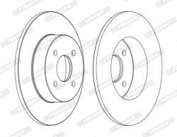 FERODO Disc frana FERODO DDF1367C (DDF1367C)