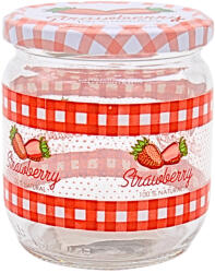  425ml Konzervüveg - Epres tetővel (405-00325)