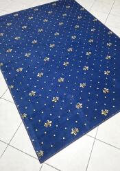 Látvány Textil Kész szőnyeg kék mintás buklé KR. 150x200cm AKCIÓ!