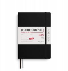 Leuchtturm1917 heti naptár A5 szint, puha kötés, fekete, 2026 (372736)