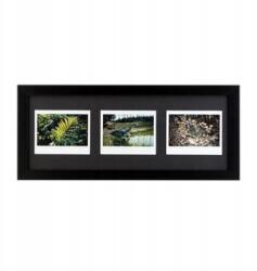  Fényképkeret 3 db Instax Wide fotóhoz, fekete, vízszintes (4270062776472)