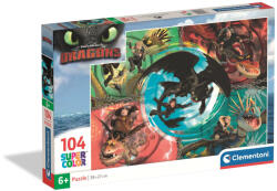 Így neveld a sárkányodat Friends 104 db-os puzzle Clementoni