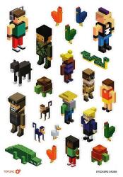 Topgal Pixel Art matricák - Topgal (STICKERS 24056)
