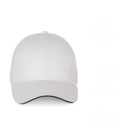 K-UP KP185 hat paneles baseball sapka szendvics ellenzővel K-UP, White/Navy-U (kp185wh-nv-u)