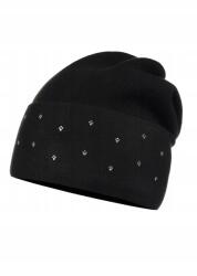 Majka Női Sapka Beanie Kitekerhető Téli Fekete (D-4 CZARNY)