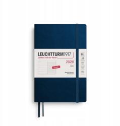 Leuchtturm1917 heti naptár B6+, puha kötés, Deep Sea, 2026 (372690)