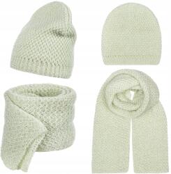Majka Sál Sapka Beanie Női Szett 30% Moher Pisztáciás Zöld (D37-180-UNI)