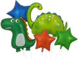 Balloons4party Set 5 baloane folie dinozaur