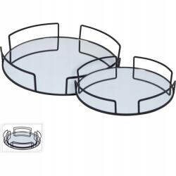 Excellent Tálalókészlet 2 db fém/üveg tálcával (KO-HZ1230100)