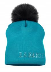  Beanie Női Sapka Pomponnal, Téli, Türkiz (LV-5 TURKUS)