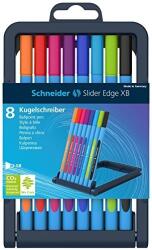 Schneider Pix SCHNEIDER Slider Edge XB, rubber grip, varf 1.4mm, 8 culori/set - (N, R, A, V, O, V, Roz, B) (S-152279)
