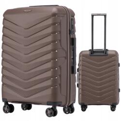 Wings Közepes méretű Wings Utazó Bőrönd Repülőgéphez 4 Keréken, polipropilénből (PHX01-M-BROWN)