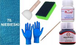  Kék Bőrfesték sima bőrre Wilbra Lakklemosó G10-01 szett (Zestaw Farba RENOSKÓR do skóry ZMYWACZ Gąbka)