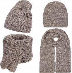 Majka Sál Sapka Beanie Női Szett 30% Moher Világos Rózsaszín (D37-190-UNI)