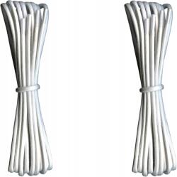  Fehér Cipőfűző Bakancsokhoz 0, 5 cm Vastag 5 mm Viaszolt Fűző 120 CM (POLSKIE GRUBE 5mm OKRĄGŁE WOSKOWANE SZNURÓWKI)