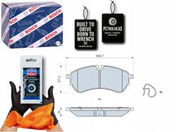 Bosch Első Fékbetét Vw Crafter Grand California Ca #Petrolhead Pro+ Kit3