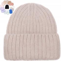 Majka Bézs Téli Gyapjú Sapka Lengyel Márka Majka 60% Angora (Czapka Camili SD2206-1 lniana 50433)
