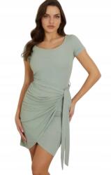 GUESS Zöld Ruha Fodros És Rövid Ujjú M Gnh