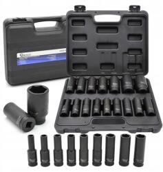 GEKO Ütvecsavarozó Dugókulcs Készlet Hosszú 1/2" 10-32MM 16DB-OS Koffer Geko G10513 (G10513)