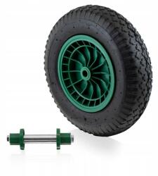 Bituxx Pumpált talicskakerék tengellyel, univerzális, robusztus anyagokból (M18251)