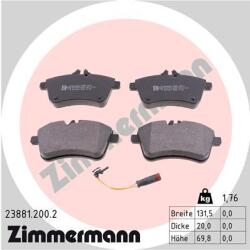 ZIMMERMANN Set placute frana ZIMMERMANN 23881.200. 2 (23881.200.2)