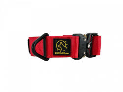 EURO JOE EURO JOE Tactical, zgardă câini, ajustabilă, nylon, roșu, cataramă Cobra, L(26-52 x 3.8cm)
