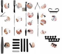 Soulima Pedikűr eszköz szett Hebel lábreszelő 30db-os ajándék (21447)