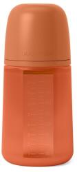 BabyJem Biberon din silicon, 240ml, colour essence sx pro debit mediu, rosu