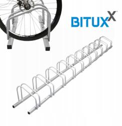 Bituxx kerékpártartó állvány, 10 férőhelyes, fém (M18068)