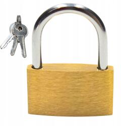 Decortrend Arany Sárgaréz Edzőtermi Lakat Tömör Ellenálló Strapabíró 3 db 30mm-es kulcs (034968)