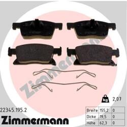 ZIMMERMANN Set placute frana ZIMMERMANN 22345.195. 2 (22345.195.2)