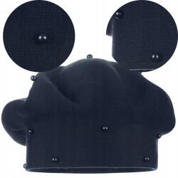 Majka Női Sapka Klasszikus Téli Lengyel Majka Gyöngyök Sötétkék