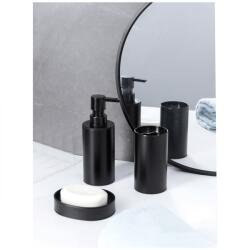 Plastor Trading Set 3 accesorii pentru baie, rotunde, negru mat (41290)