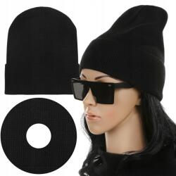 Majka Női Sapka Női Beanie Kitekerhető Őszi-téli Meleg Fekete