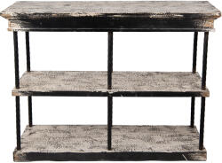Clayre & Eef Consola bej negru vintage 120x40x90 cm (50823)