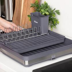 Vileda Scurgator de vase cu suport tacamuri, Easy Kitchen (813006) Uscator vase